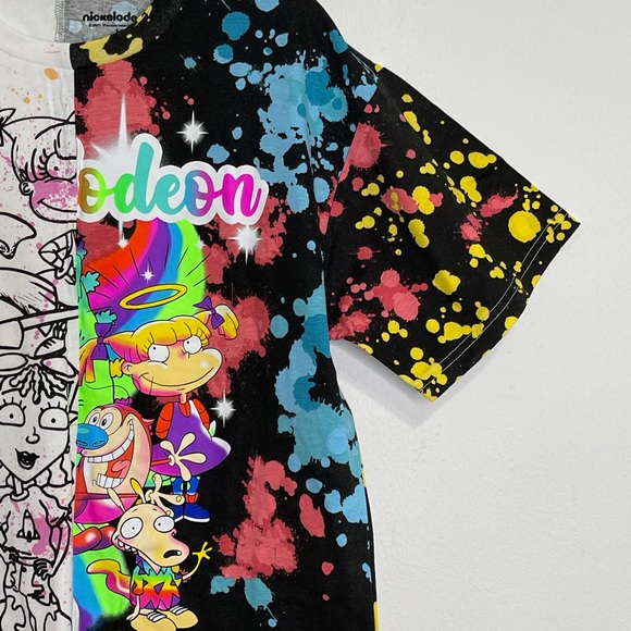 Nickelodeon Rugrats unisex t-shirt Size M Paint Splatter - Picture 4 of 7